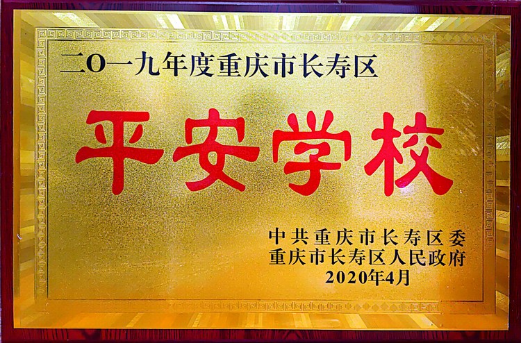 2019年度重慶市長壽區平安學校